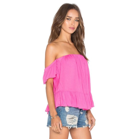Misa Los Angeles Tops - MISA Los Angeles Anais Off-the-Shoulder Blouse XS